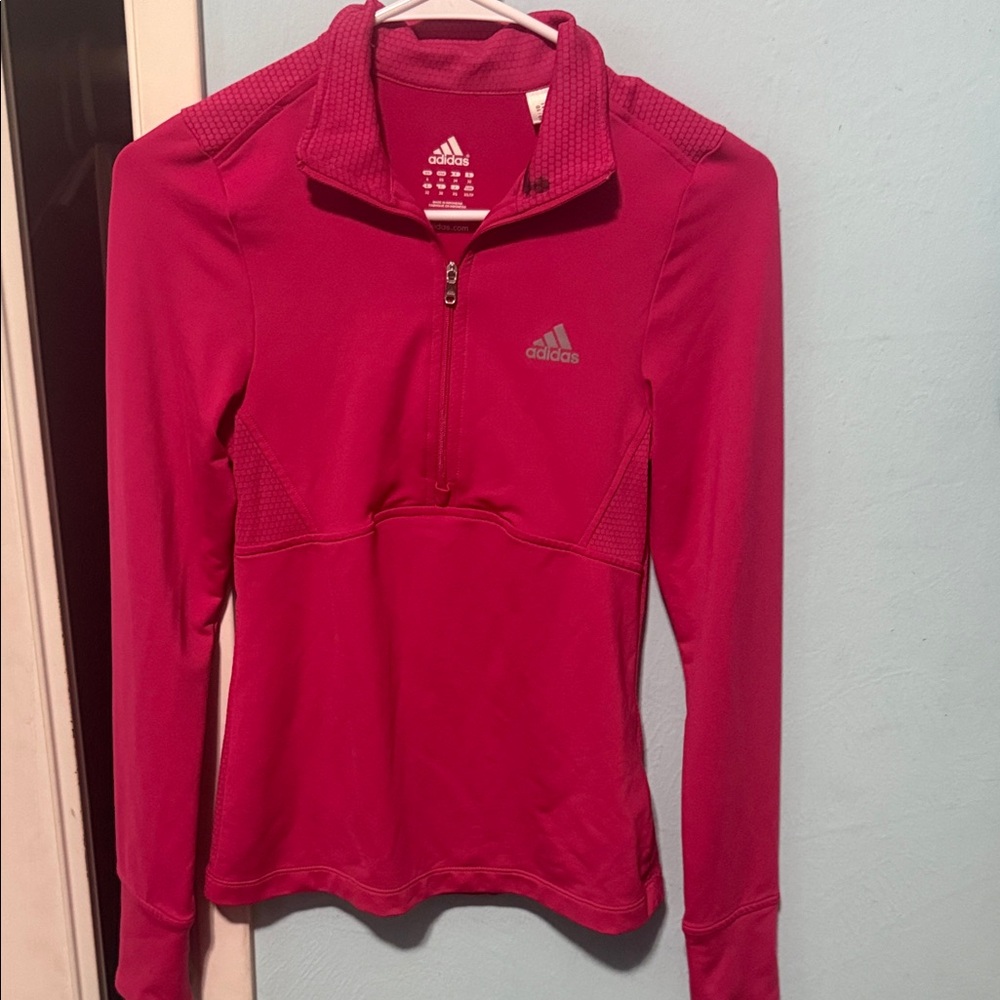 Adidas Pink Half-Zip Pullover